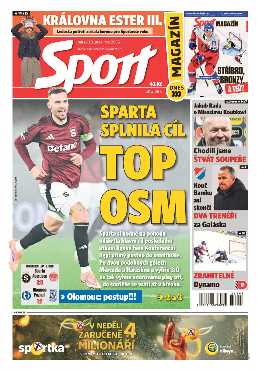 nejnovější sportovní zprávy a aktuality z úterý – vše o vašich oblíbených sportech na jednom místě.
